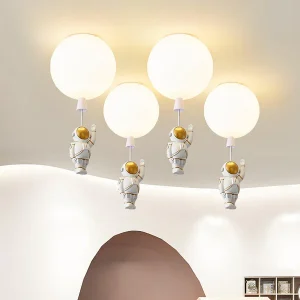 Moderne Maan/Astronauten Led Plafondlamp