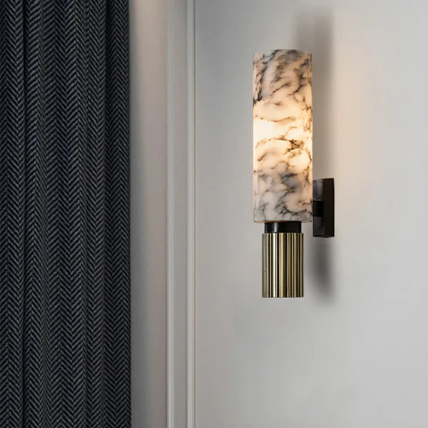 Luxe Marmeren Wandlamp Voor In Huis - Afbeelding 4