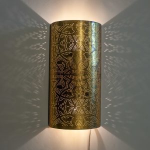 Oosterse filigrain wandlamp Cilinder