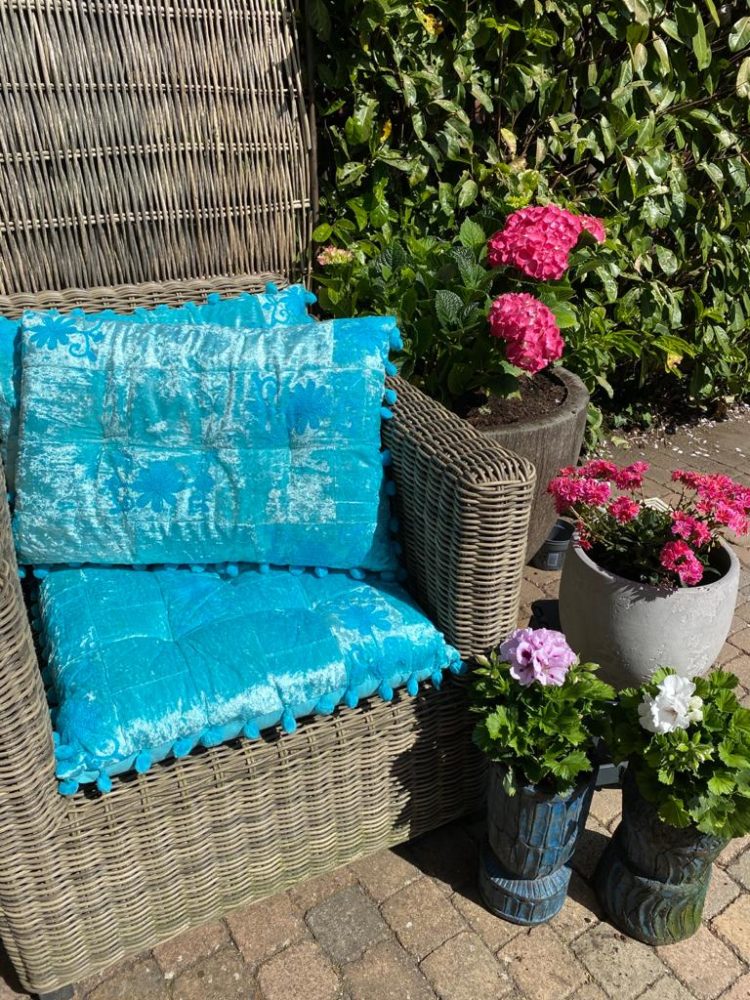 Sundar pallet/matraskussen blauw