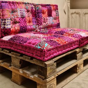 Oosterse palletkussens set Fuchsia