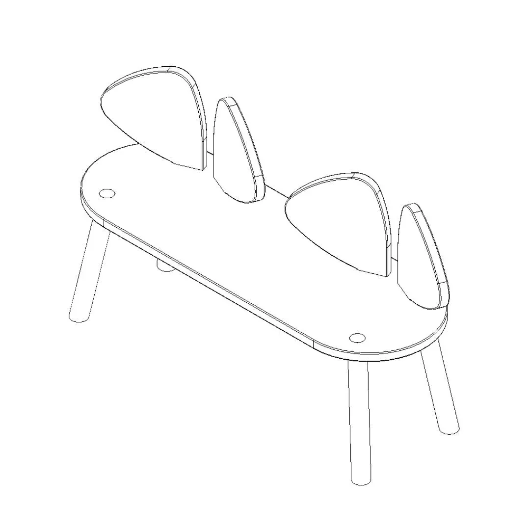 Nofred - Mouse Bench - White - Afbeelding 6