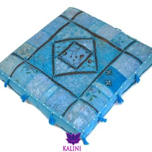 Oosters vloerkussen blauw