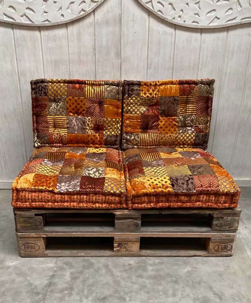 Oosterse palletkussens set Roest - Afbeelding 4