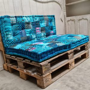 Oosterse set palletkussens Turquoise