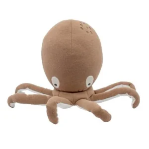 Knuffel Octopus Morgan Roestbruin