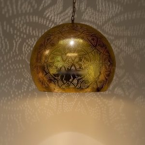 Oosterse hanglamp filigrain Goud