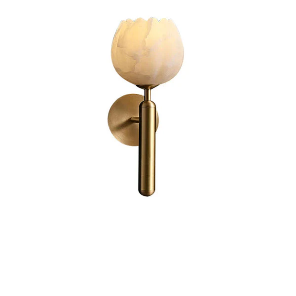 Marmeren Wandlamp In De Vorm Van Een Roos - Afbeelding 7