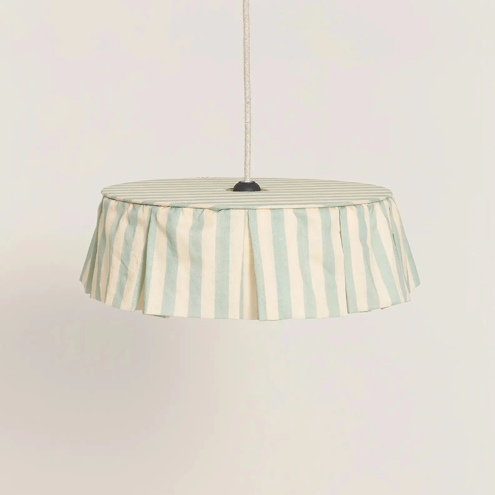 Nobodinoz - Vibes collectie - Lampenkap Turqouise Stripes diam. 40cm - Afbeelding 2