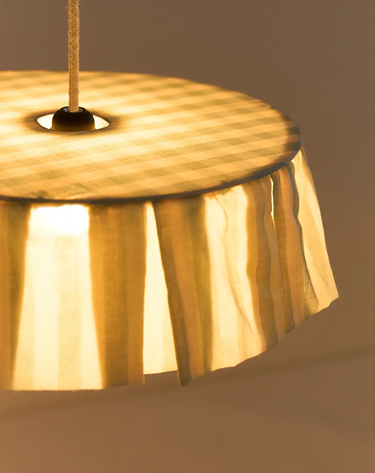 Nobodinoz - Vibes collectie - Lampenkap Turqouise Stripes diam. 40cm - Afbeelding 6